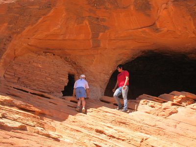 Larsen and the fellow from OR climbed up.  Hard to...