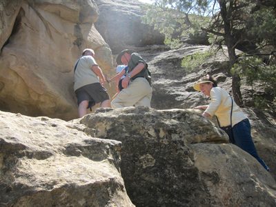This is the path developed by the WPA to exit the area. ...