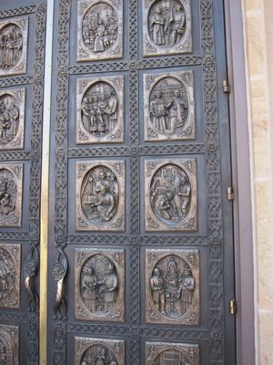 Brass doors were added in 19??