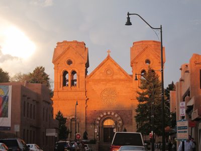 The cathedral at sunset ... a gimcracky storm came in that night