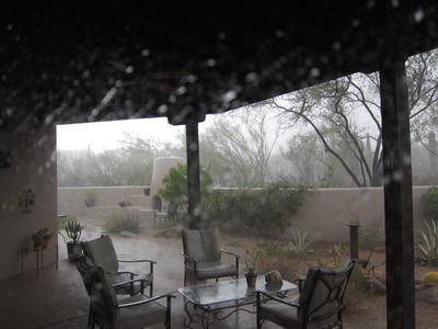 Two days after the thunderheads we actually get some rain