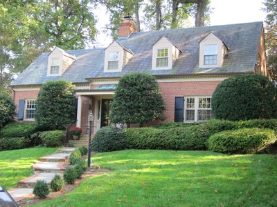 Another view of the house.  We had azaleas all along the...