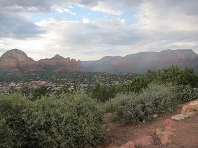 Roughly in the middle of the photo, just to the right of...