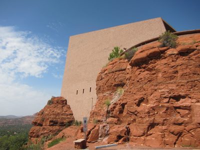 Side view of chapel
