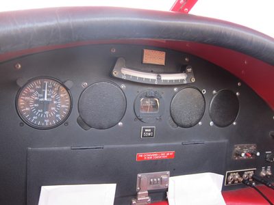 View from inside the passengers' seat of the...