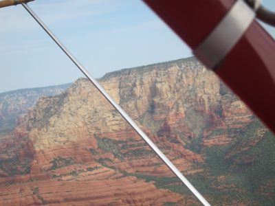 Along a canyon wall