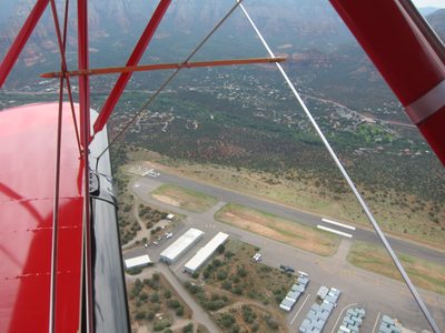 Approaching the airport