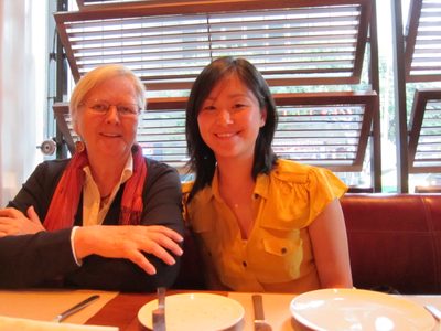 And the two lady companions at RN74.  Lovely restaurant,...