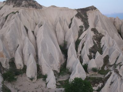 The beautifully bizarre landscape beneath us.  Essential...