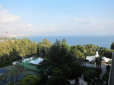 This was the view of the Mediterranean from our room.