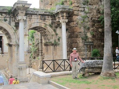 Ah ... a tourist at Hadrian's Gate