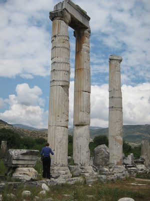 So, these archeologists find chunks of marble and pile...