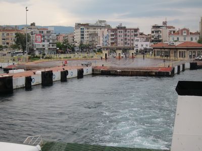 Leaving the ferry slip on the Asian side of Turkey,...