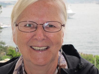 On the terrace of Topkapi Palace which overlooks the Sea...