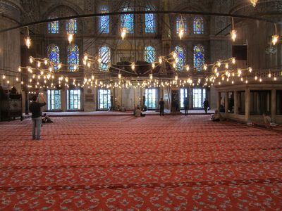 Except this is the interior of the Blue Mosque ... hmmmm...