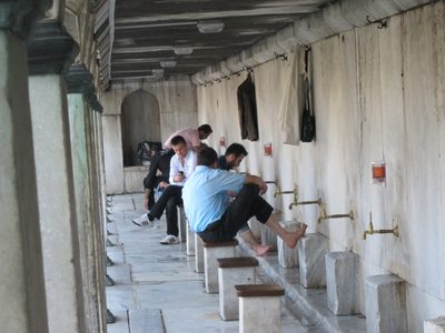 More foot washing stations.