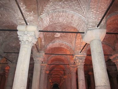 Most of the columns had corinthian tops.  When filled it...