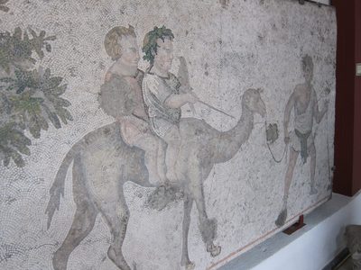 A mural in the Mosaic museum - a little off the beaten...