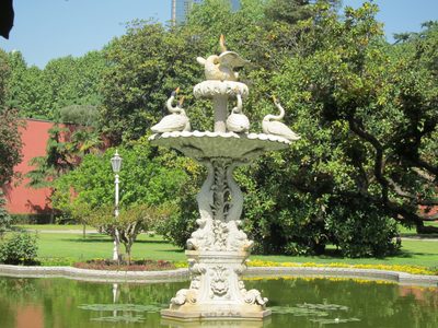 Another sculpture at Dolmabahce Palace.  The weather is...