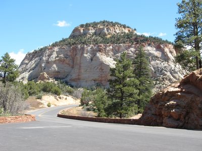 Along the road into Zion NP coming from the East.