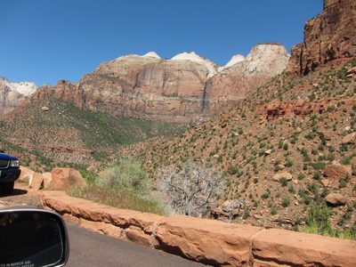 Still along the entrance road, east of the big tunnel