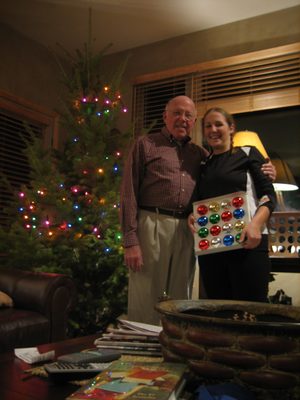 Step 2:  Add all 16 ornaments (i.e. balls) to the tree.