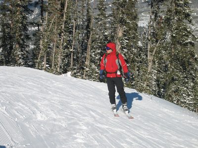 Smiling after a good run (John).