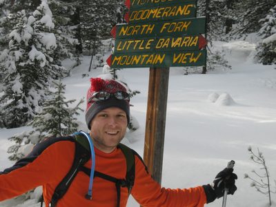 John contemplates a ski back to California.