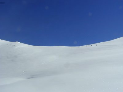 Slowly headed for the top of Alta Peak.