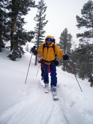 John headed up the trail.