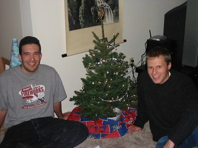 Merry Christmas, Americana style.  Wade and John.