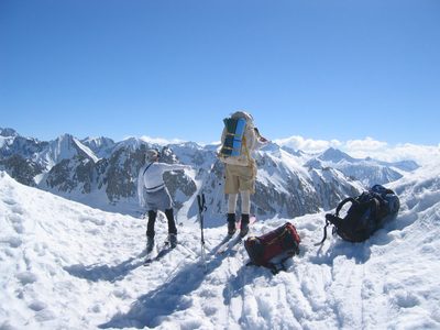 Eric and Bob at Kearsarge Pass.
