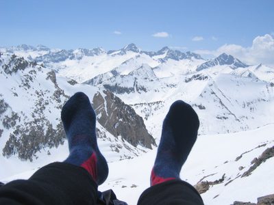 It feels good to put your feet up sometimes.