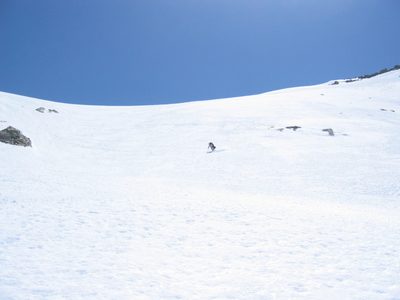 John ripping it up on the way down from Glen Pass at...