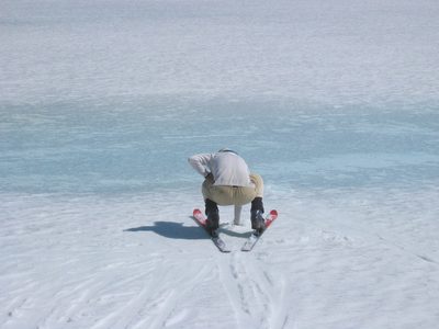 Ooh, a place to pump water.  No need to melt snow.