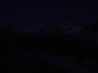 A dark, moonless Sierra night.