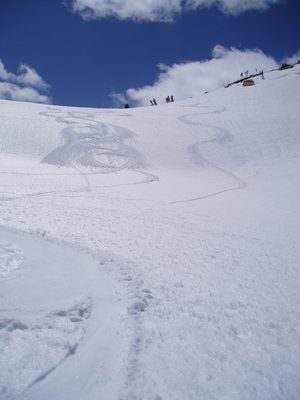 Tracks on the right are mine.
