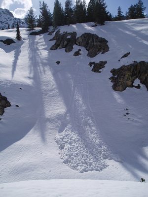 Miniature avalanche.