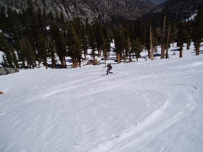 Cathy making turns.