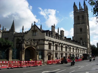 Main entrance to Magdalen on High Street (the sidewalk...