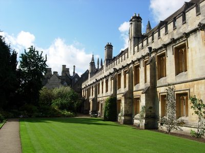 View back towards the exterior wall of the cloisters....