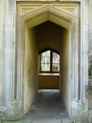 An archway leading back to the cloisters