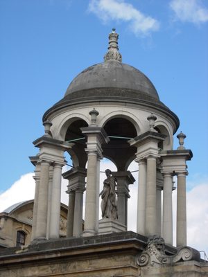 The Cupola crowning the facade of The Queen's College....