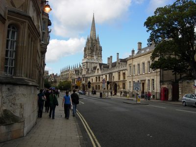 A closer view of Brasenose. I think University College...