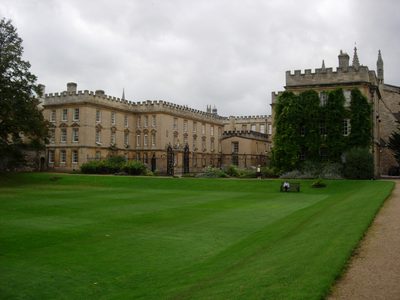 Across the lawn towards the Victorian Garden Quad