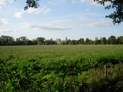 From left to right in the far distance:  Christ Church...