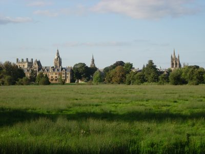 A closer view of Christ College and Magdalen Tower...