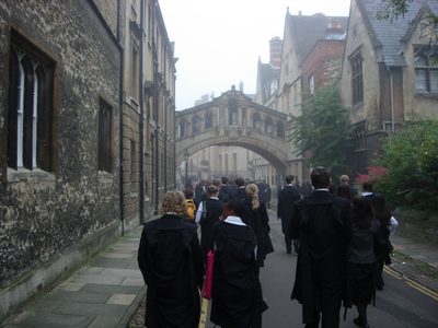 Approaching the Bridge of Sighs, so named because it...
