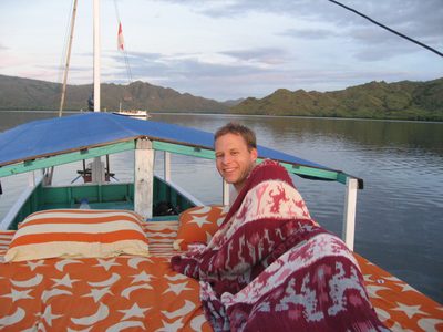 Good morning sailors!  (Sleeping off the coast of Komodo...
